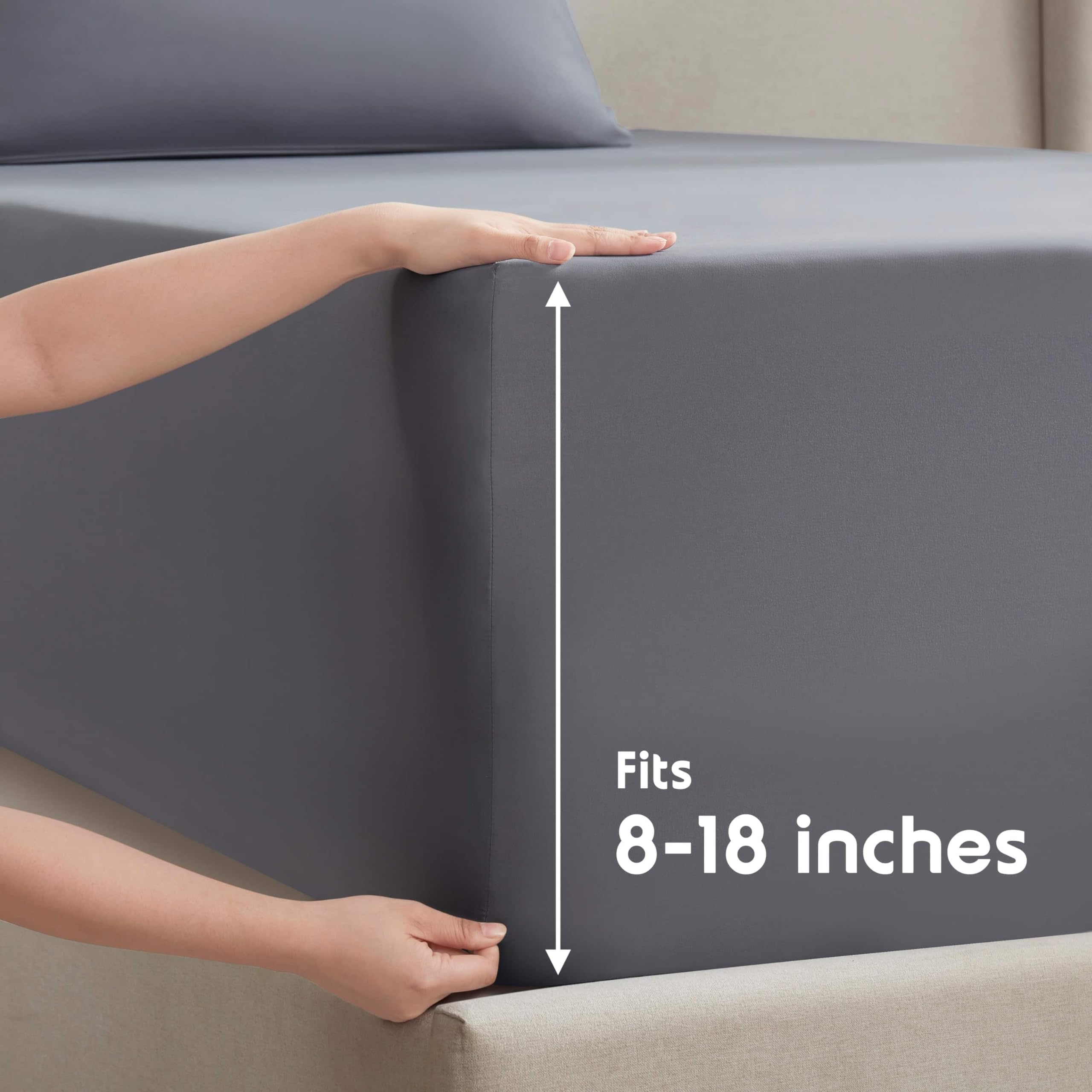 Nestl pillowcase edge detail showing neat stitching and durability benefit