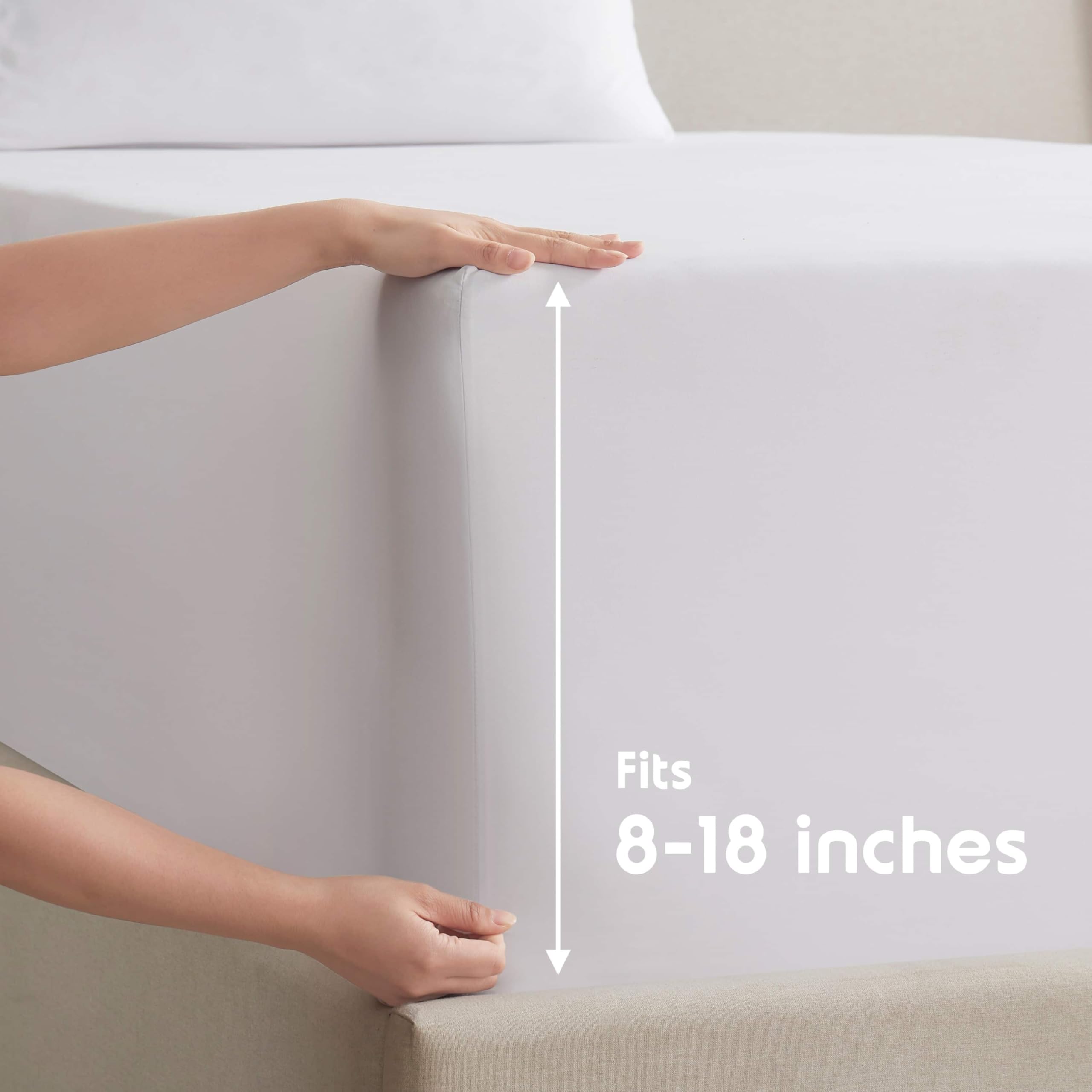 Nestl two pillowcases neatly folded, matching fabric and finish for coordinated bedding