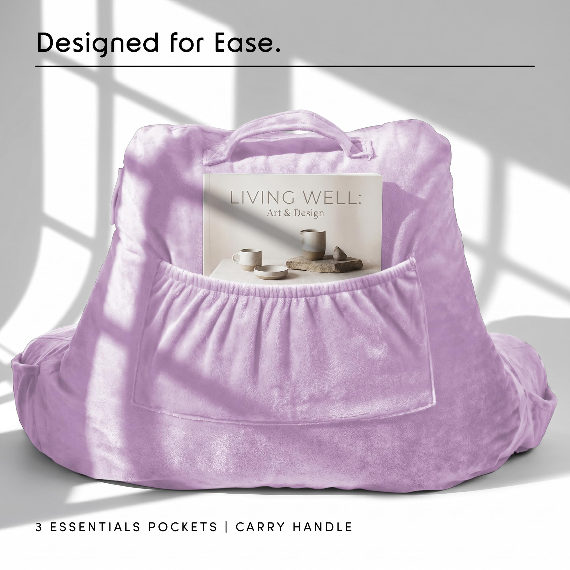 Nestl side pocket with remote inside for easy access and organized convenience