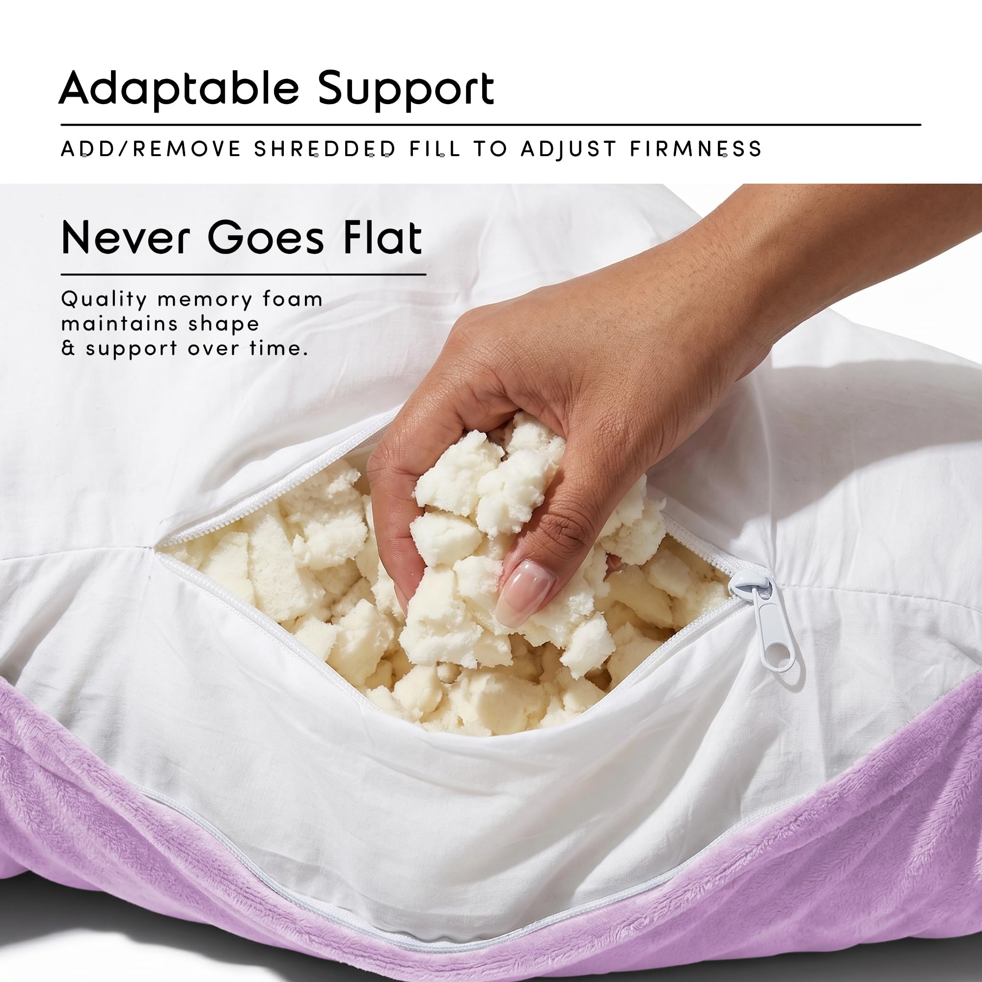 Nestl side profile illustrating high back support and padded arms benefit