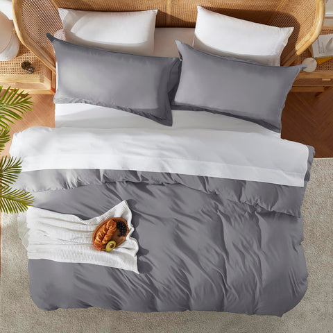 Nestl styled bedroom setup with duvet set creating a hotel feel