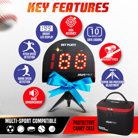 NET PLAYZ close-up of bright red LED display for quick visibility day or night