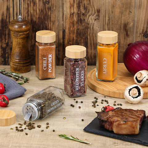 NETANY assorted labels and marker displayed for quick spice identification