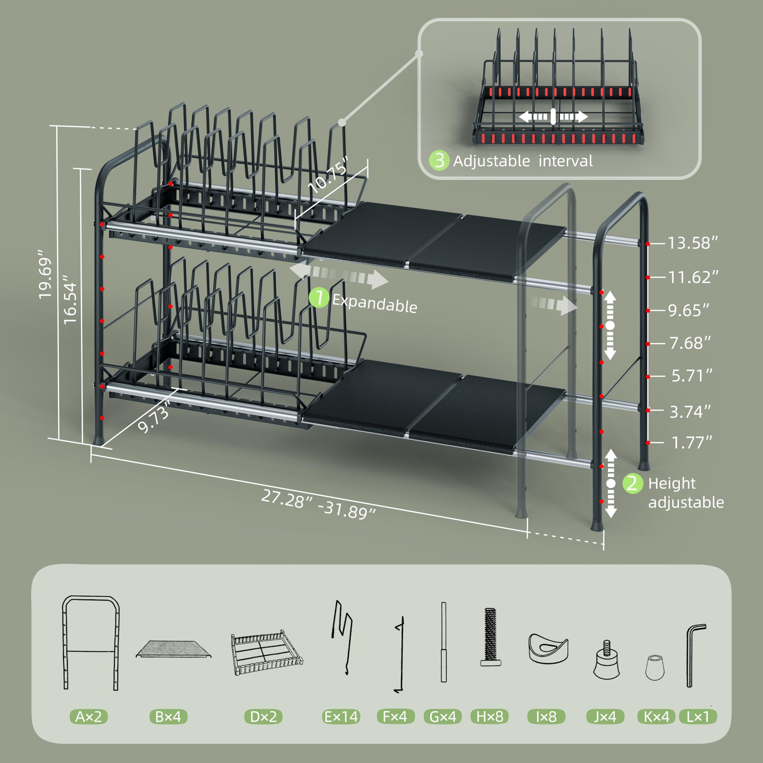 NETEL close-up of interlocking expansion pipes demonstrating adjustable width strength