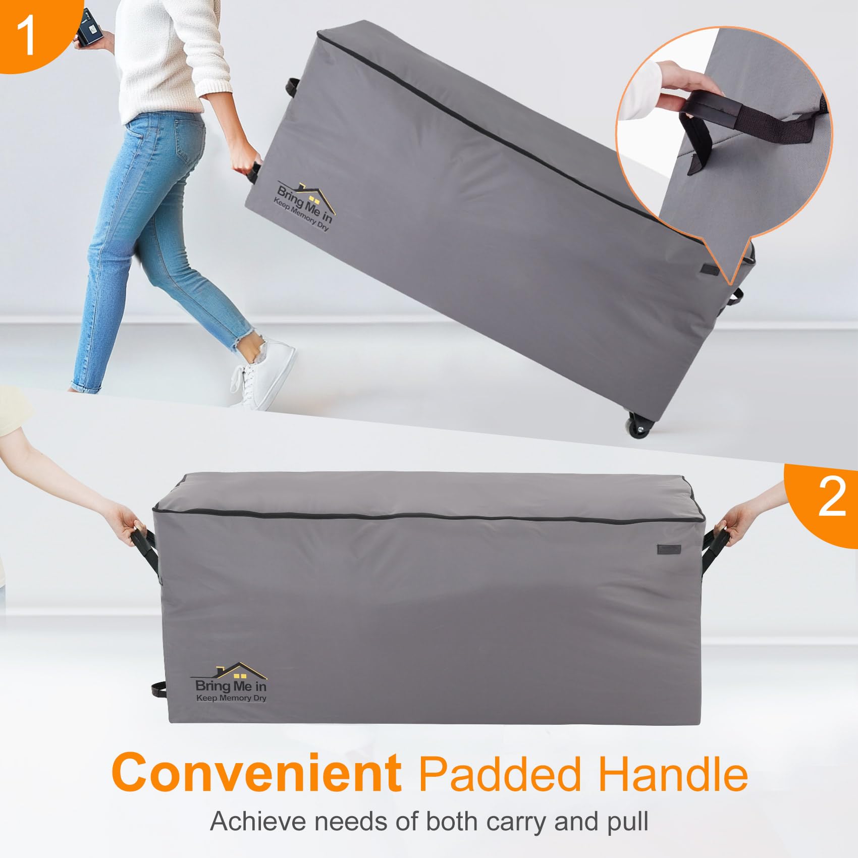 NettyPro open bag loaded with cushions demonstrating large capacity