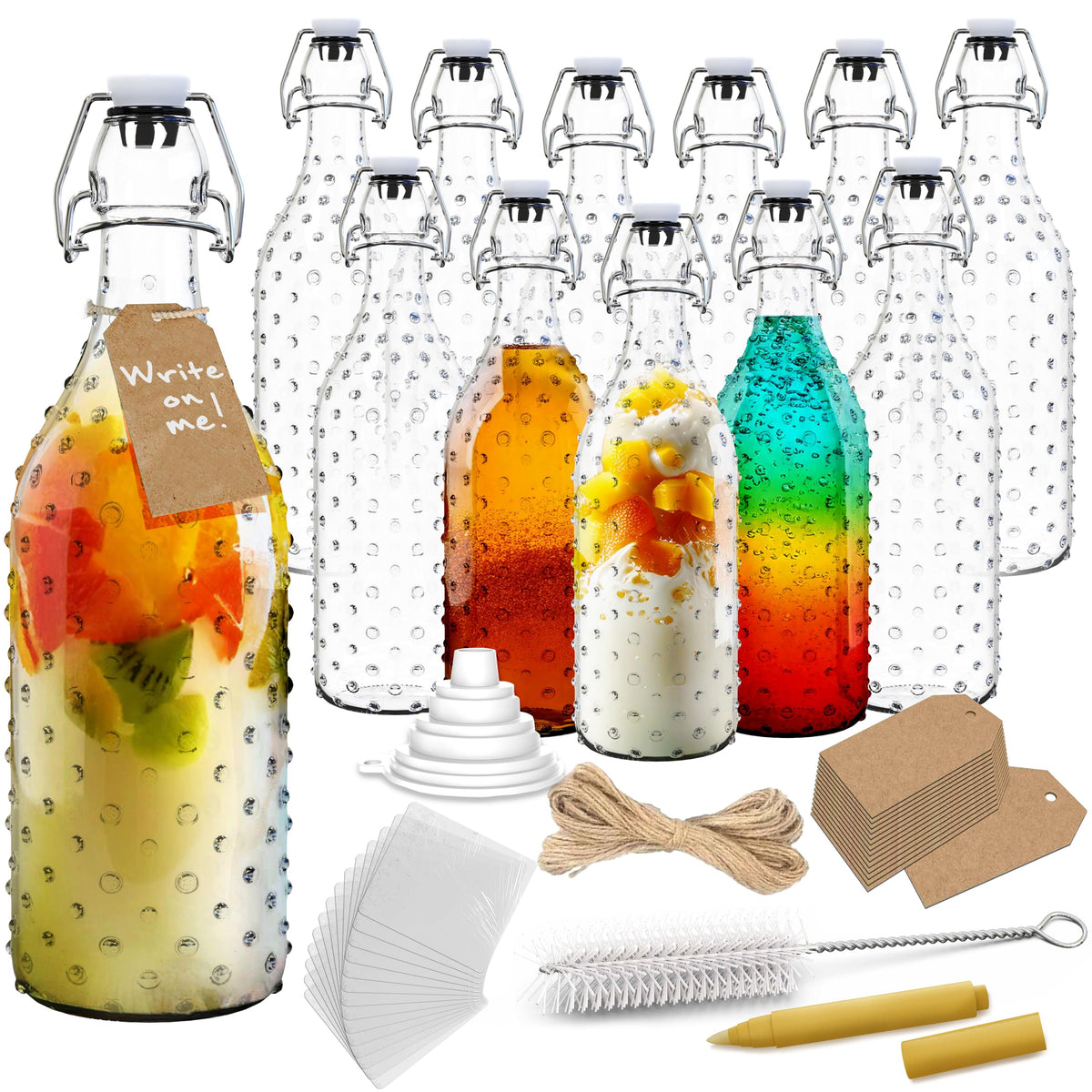 Nevlers front packaging 12-pack showing bottles and included kit for easy bottling