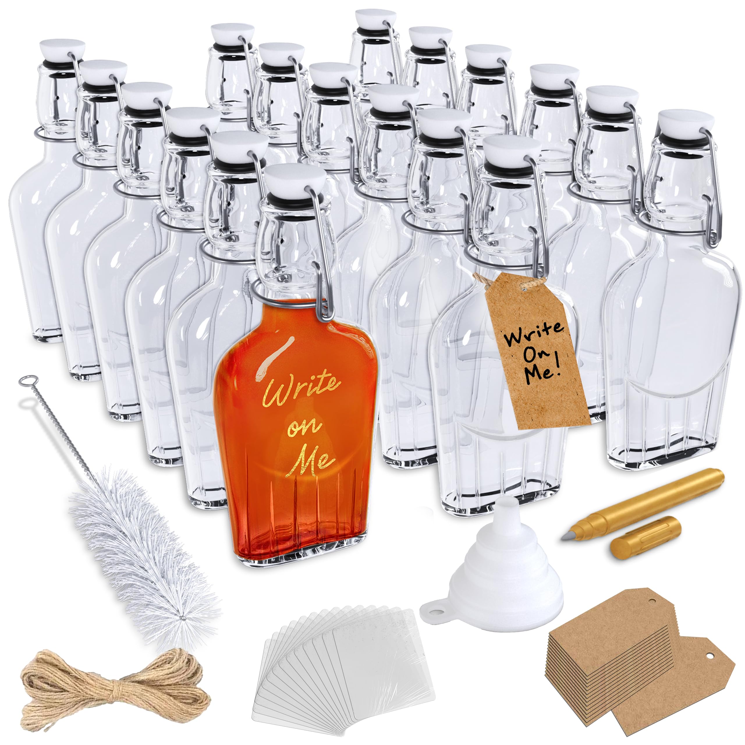 Nevlers front view of 18-pack flasks showing neat packaging and gifting benefit