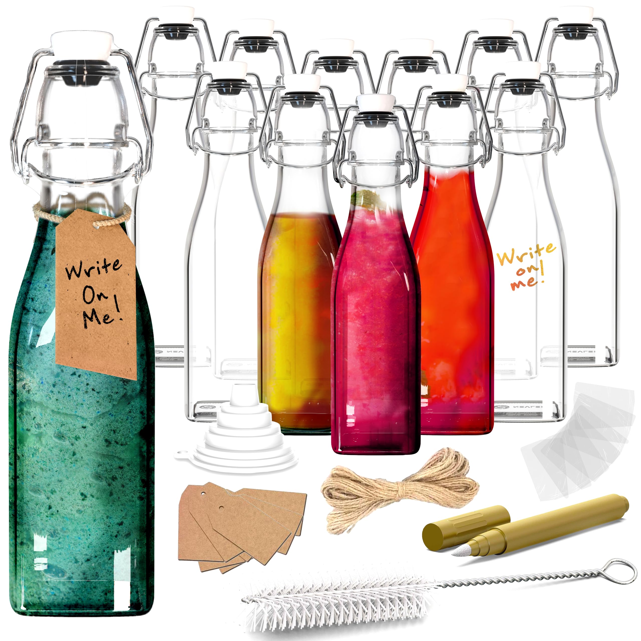 Nevlers front view of 12-pack bottles showing neat storage benefit