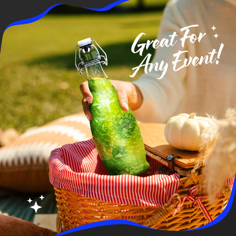 Nevlers bottles on a table with food showing lifestyle presentation benefit stylish serving