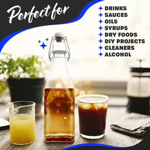 Nevlers bottle pouring syrup to show spill-free, controlled pour