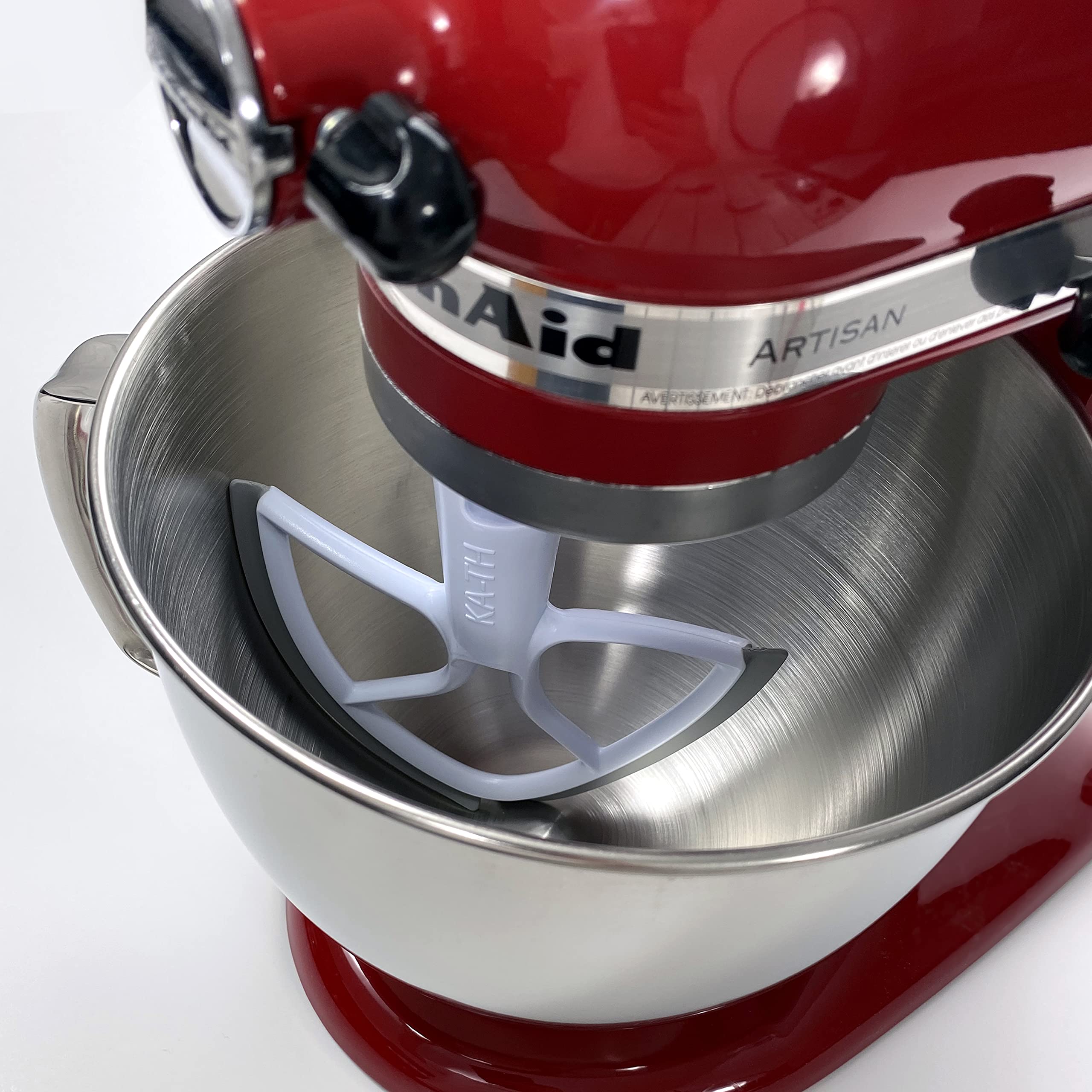 New Metro Design beaterblade installed in mixer mixing batter benefit