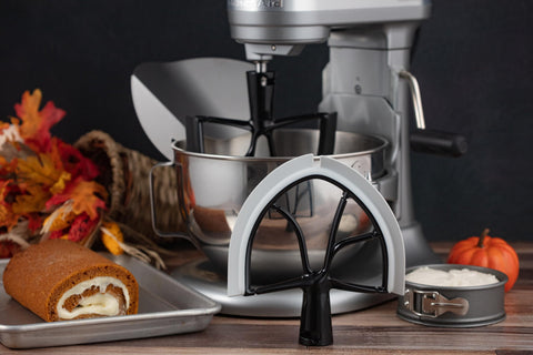 New Metro Design XL-MAX next to ruler showing 9.5-inch fit for correct mixer compatibility