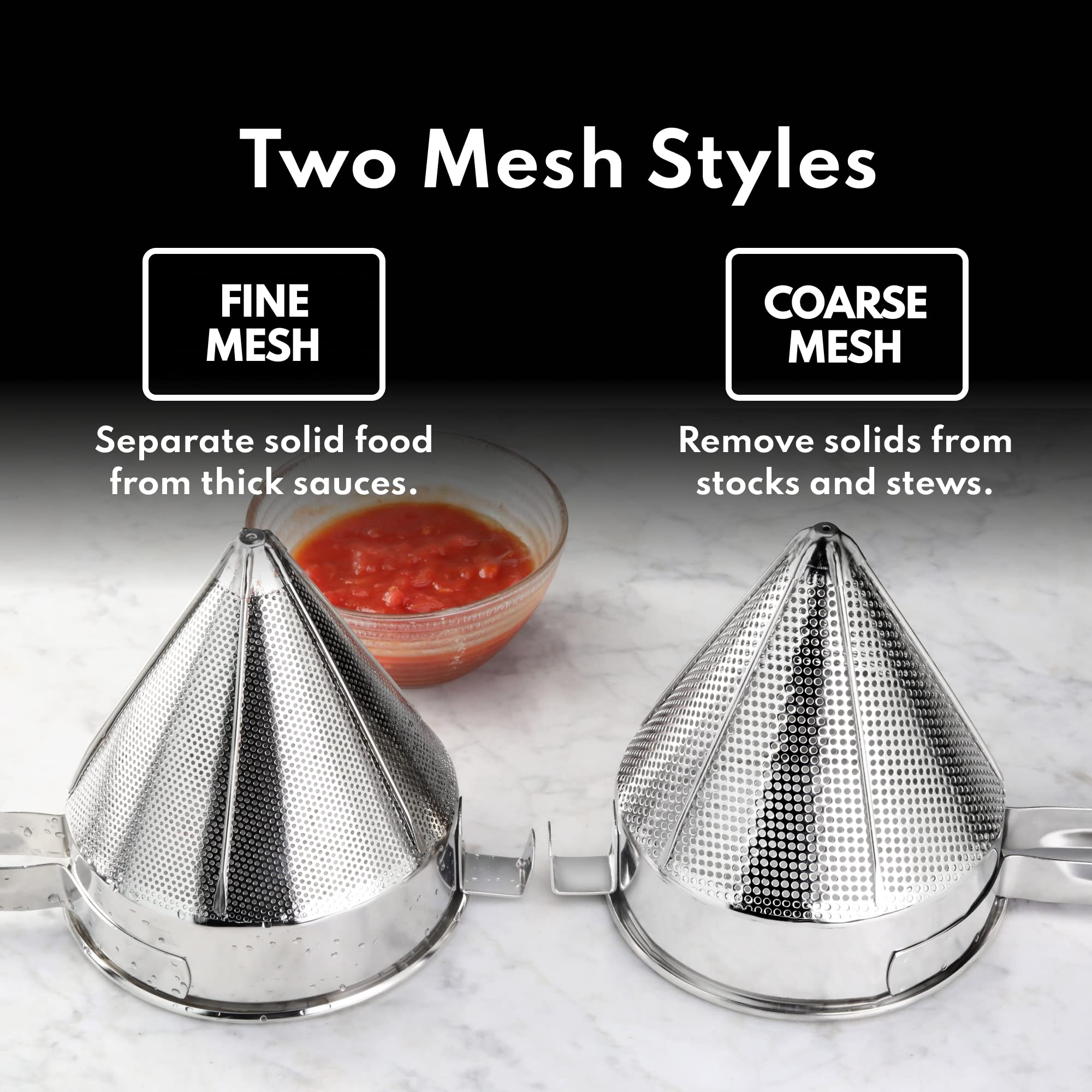 New Star Foodservice strainer on busy kitchen counter demonstrating professional reliability