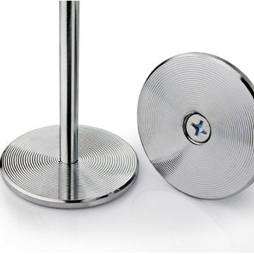 New Star Foodservice close-up of steel ring clip gripping card for secure display