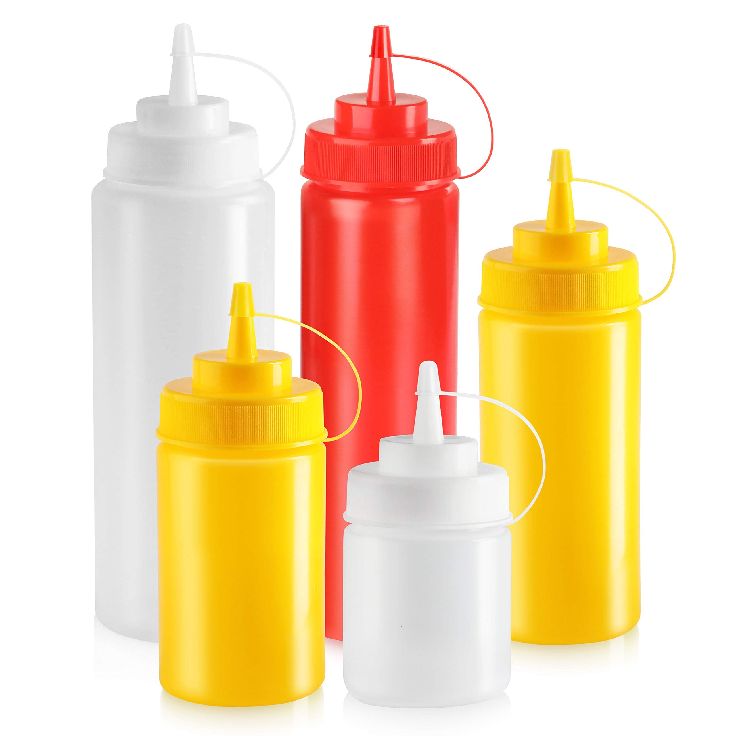 New Star Foodservice flexible bottle being squeezed for precise portion control benefit