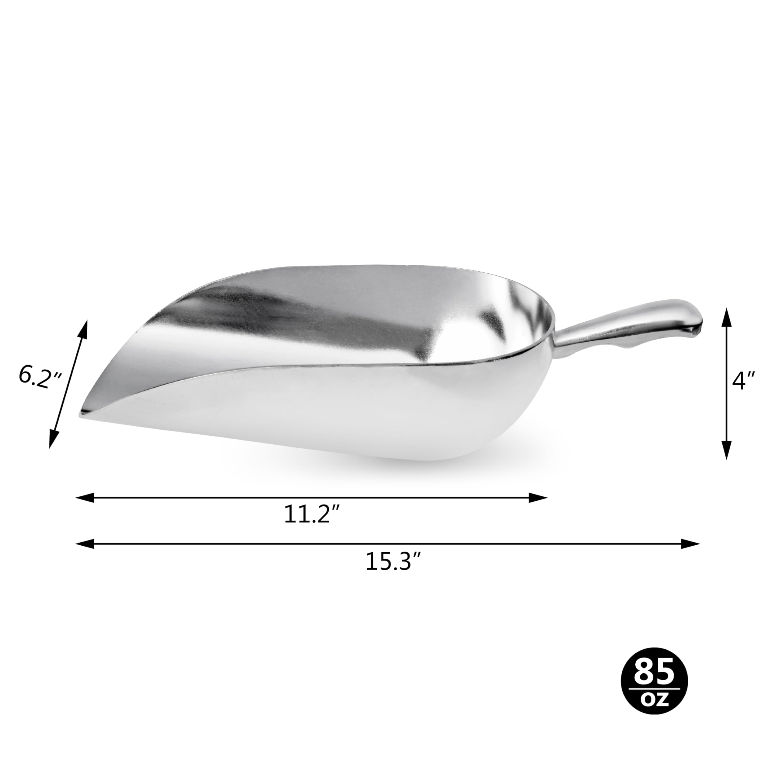 New Star Foodservice handle detail with finger indents for better grip and control