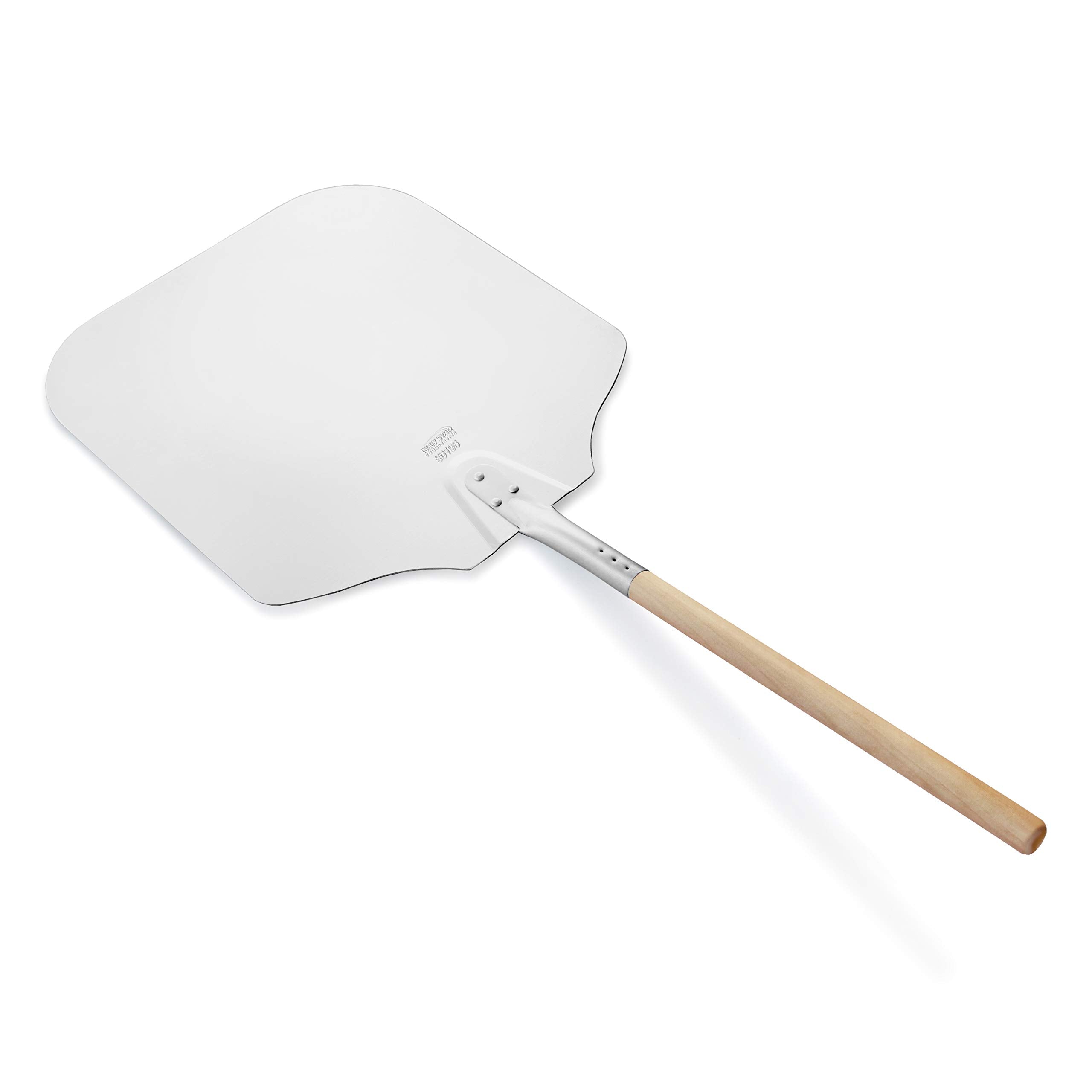 New Star Foodservice wooden handle detail showing comfortable grip for safe use