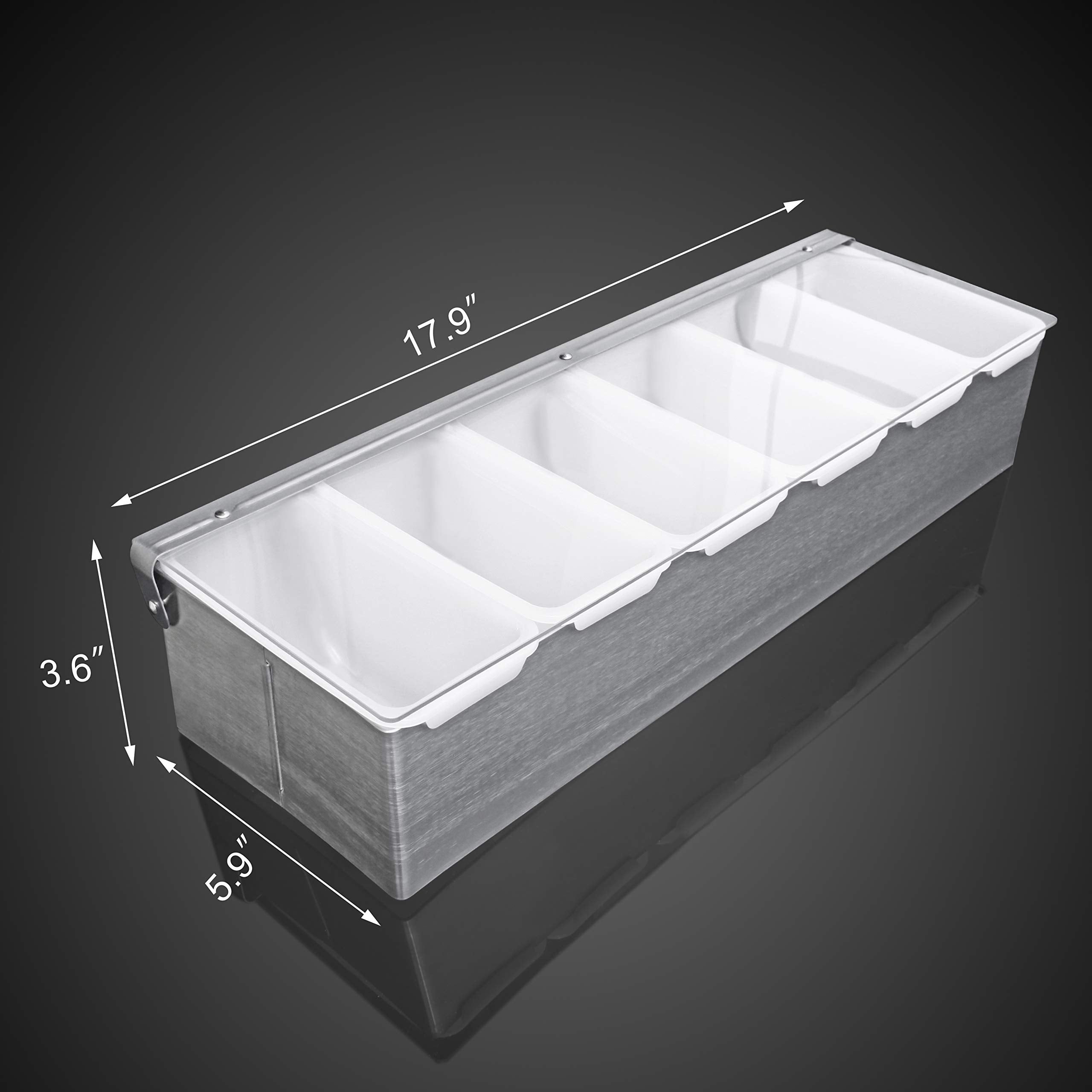 New Star Foodservice closeup of food-safe plastic pint inserts highlighting easy removal and cleaning