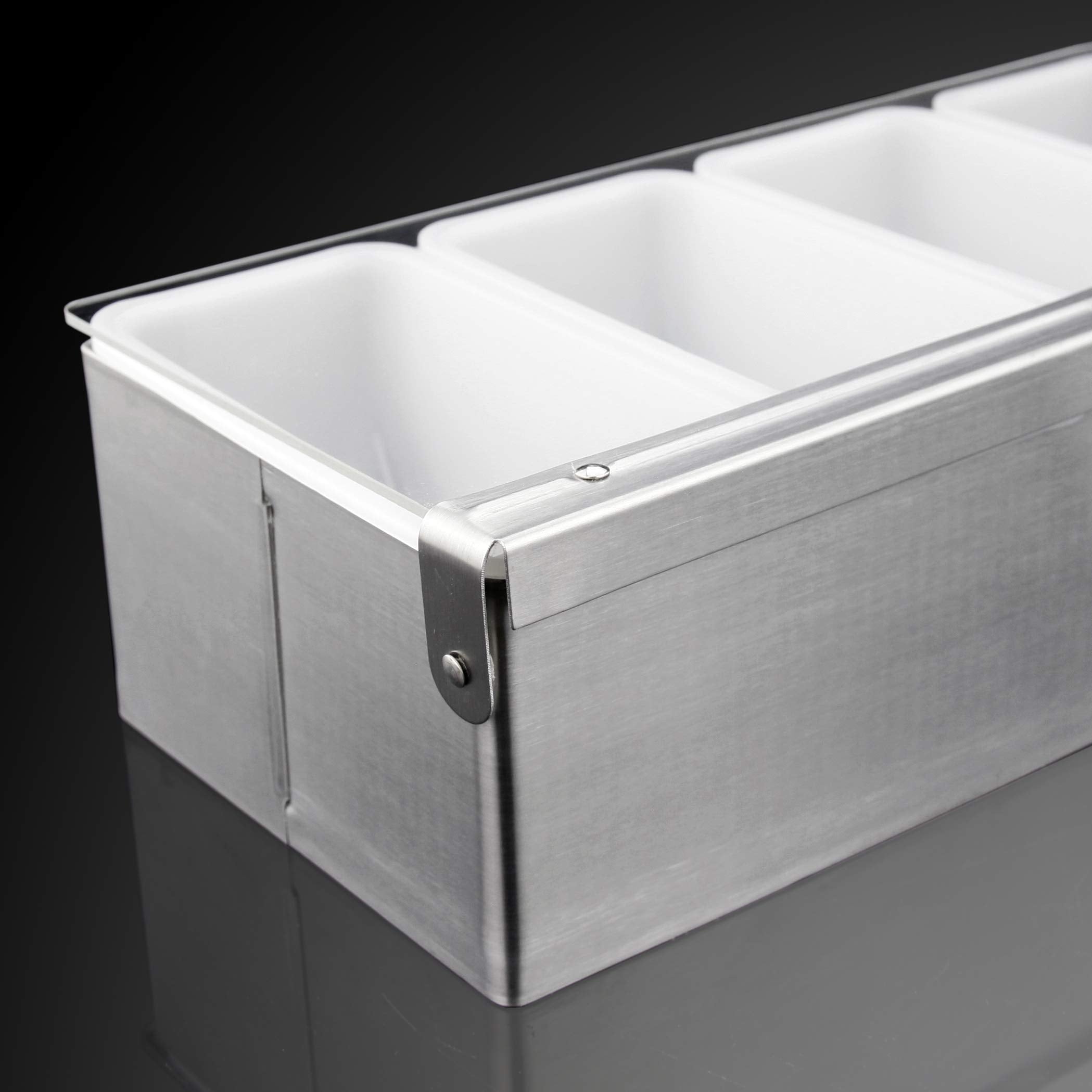 New Star Foodservice side profile showing slim stainless steel body for crowded counters