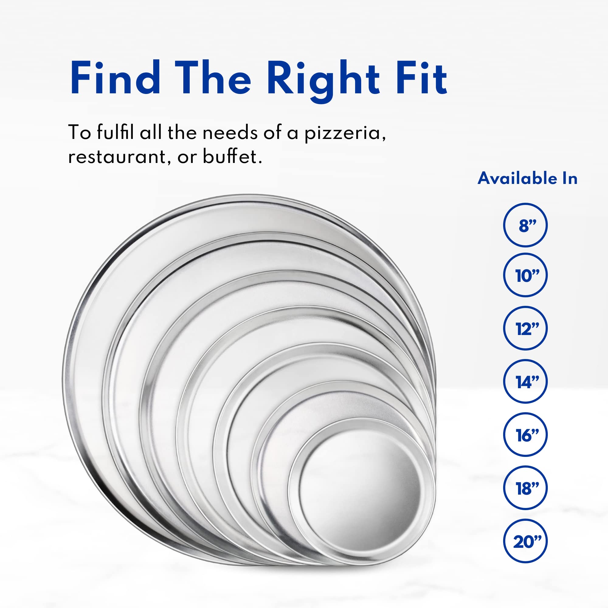 New Star Foodservice pan beside ruler showing 12-inch scale for portion planning benefit