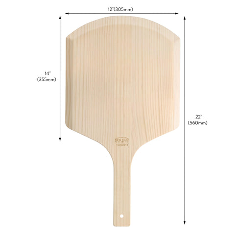 New Star Foodservice wooden handle closeup for comfortable ergonomic grip