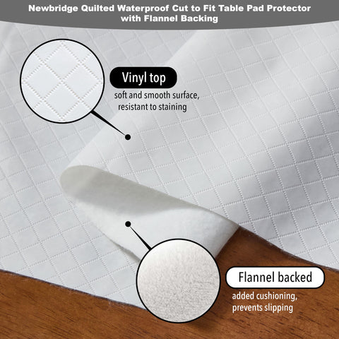 Newbridge demonstration of trimming pad to fit an oval table accurately