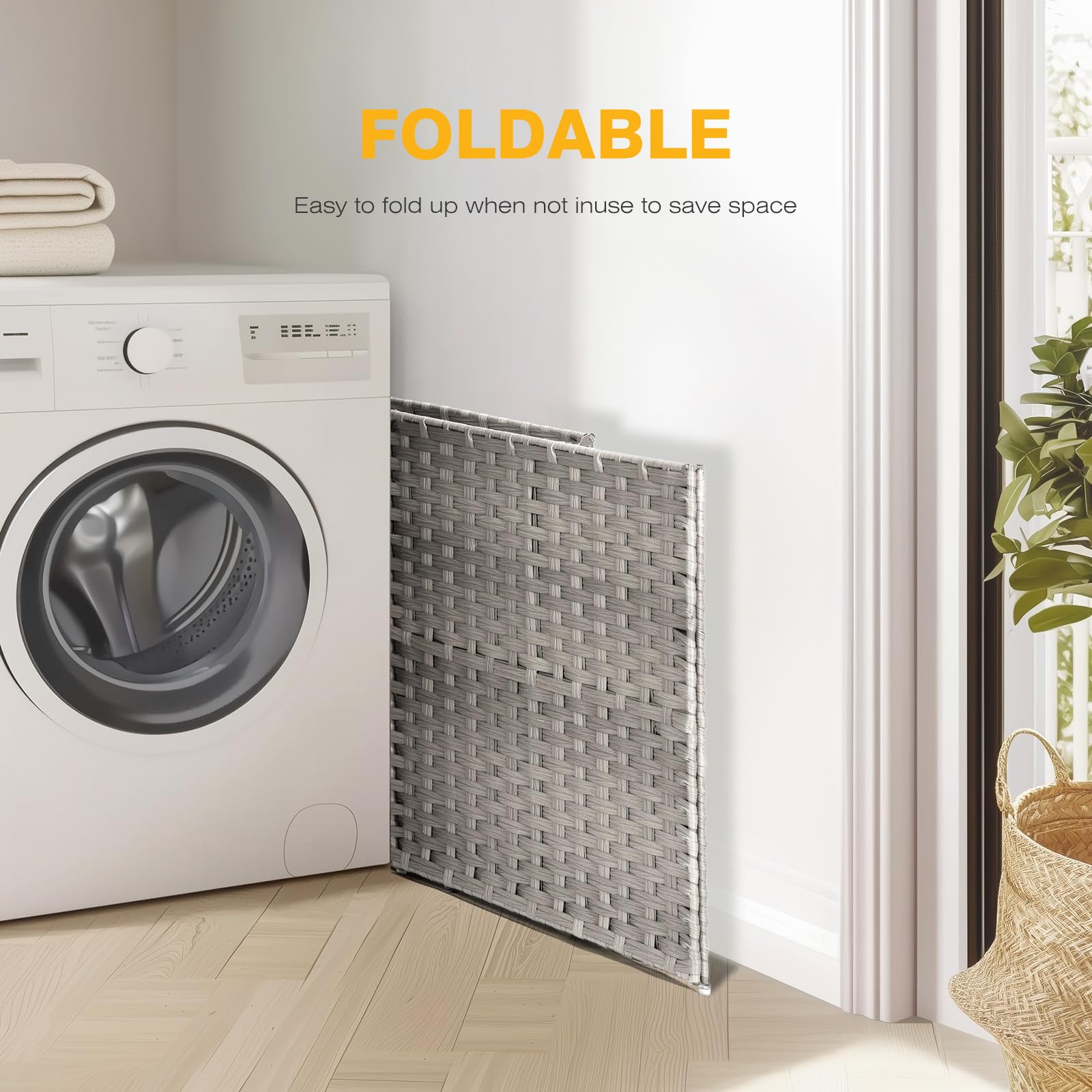 NEWBULIG collapsed flat for compact storage showing convenience benefit