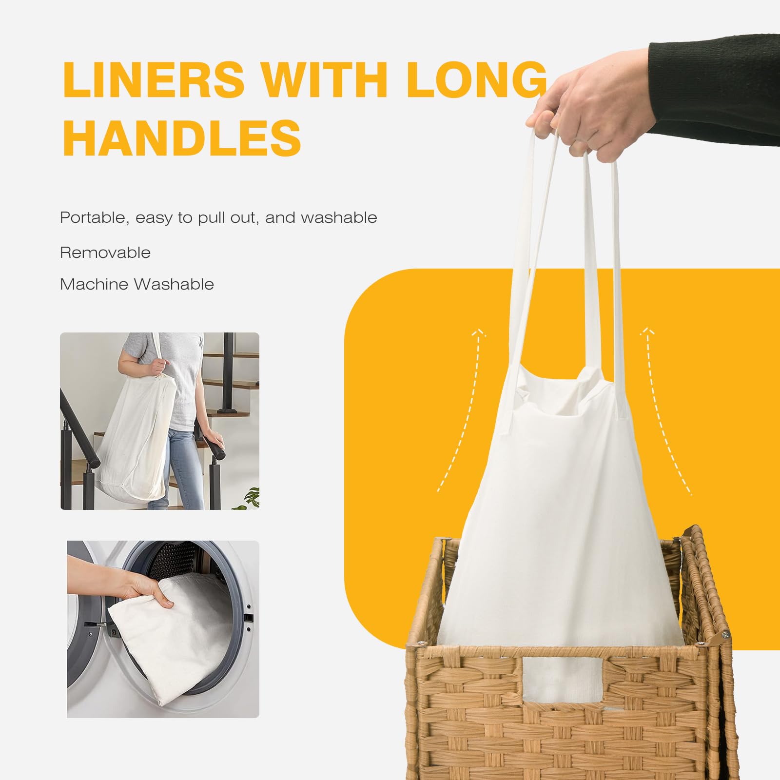 NEWBULIG detachable liners tied to frame for easy remove-and-wash convenience