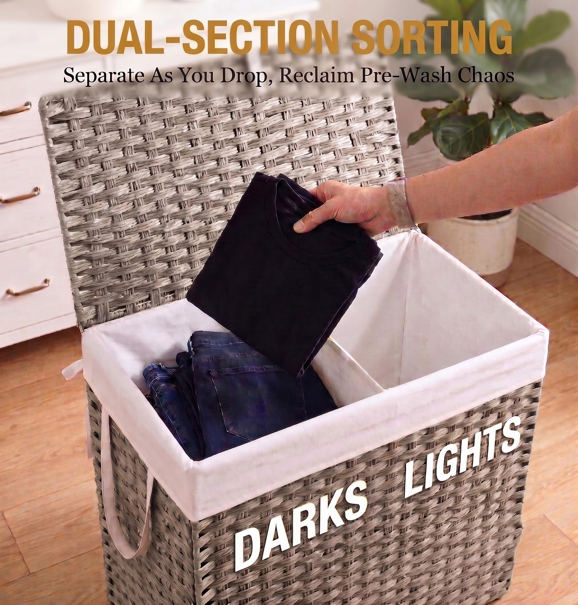 NEWBULIG removable liners carried to washer for easy transport benefit