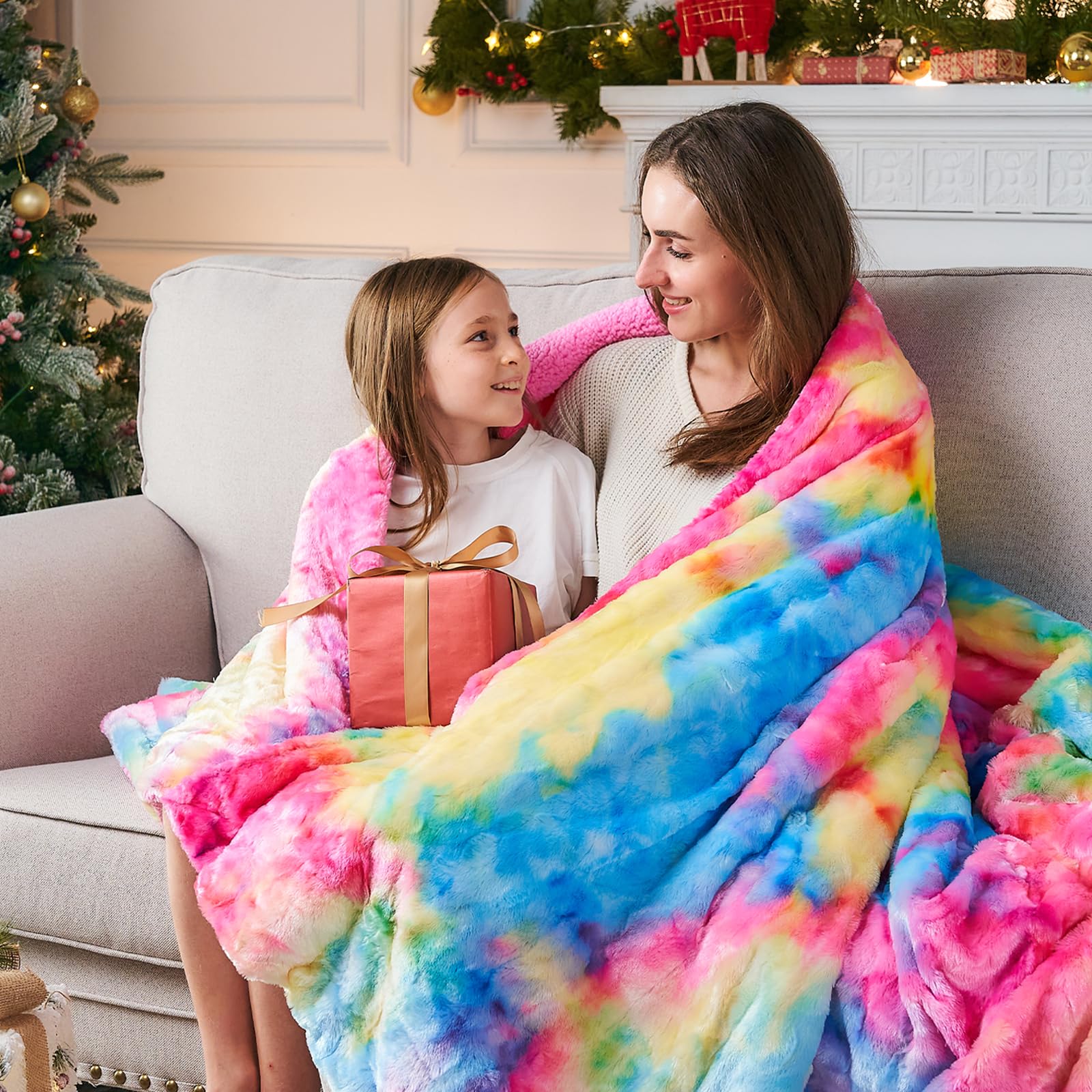 NEWCOSPLAY blanket draped on couch showing decorative home styling