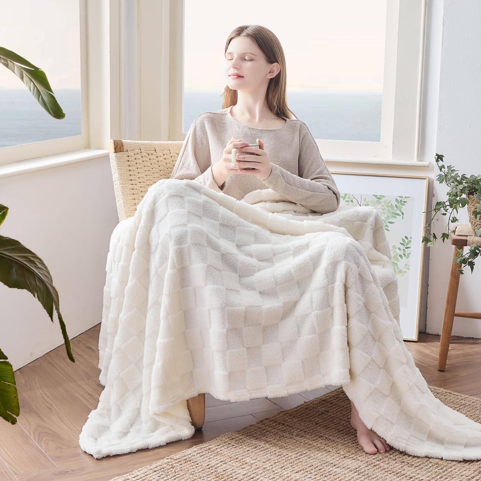 NEWCOSPLAY neatly folded on couch demonstrating easy storage and style