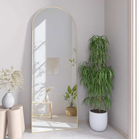 NEUWEABY mirror beside door frame showing full-length size scale