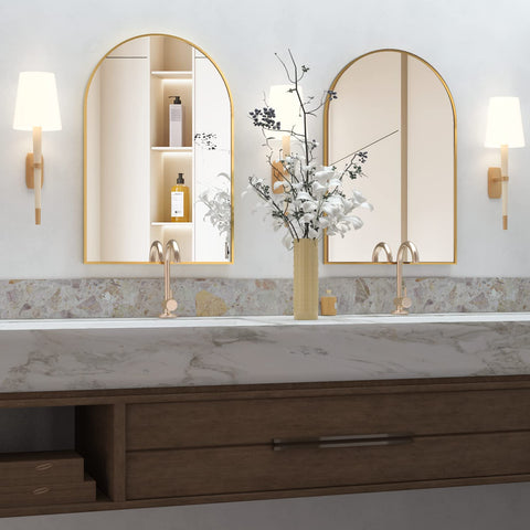 NEUWEABY mirror shown above console table for size reference
