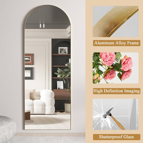 NEUWEABY wall-mounted mirror example giving secure, space-saving display