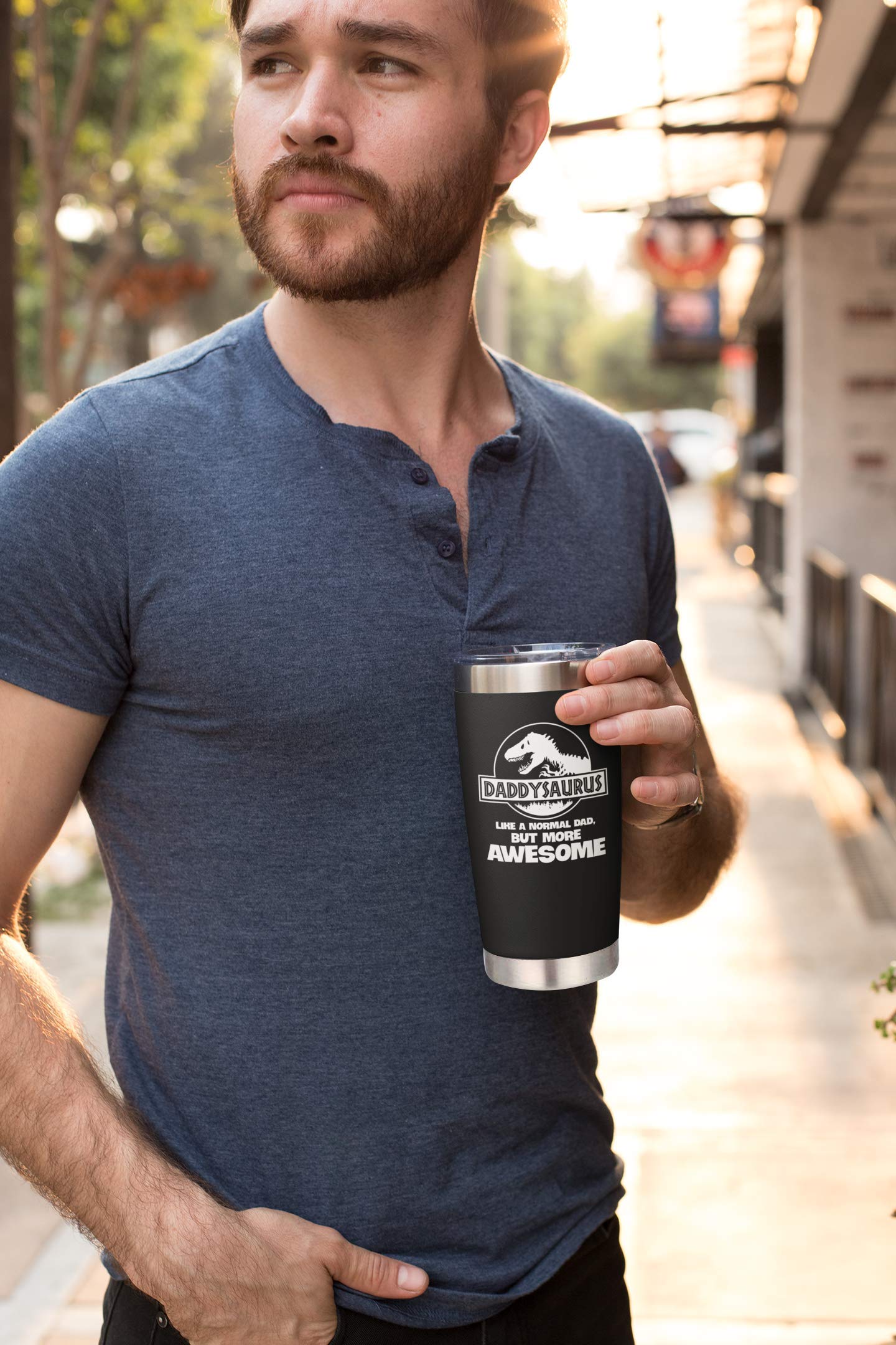 NewEleven tumbler at picnic showing outdoor durability and convenience