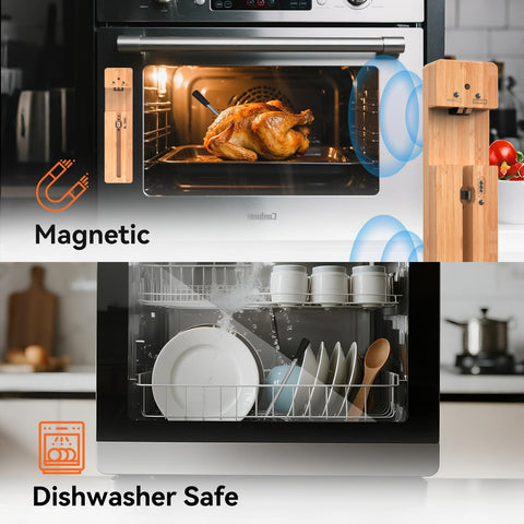 Newise app screen showing temperature alert and customizable target benefits