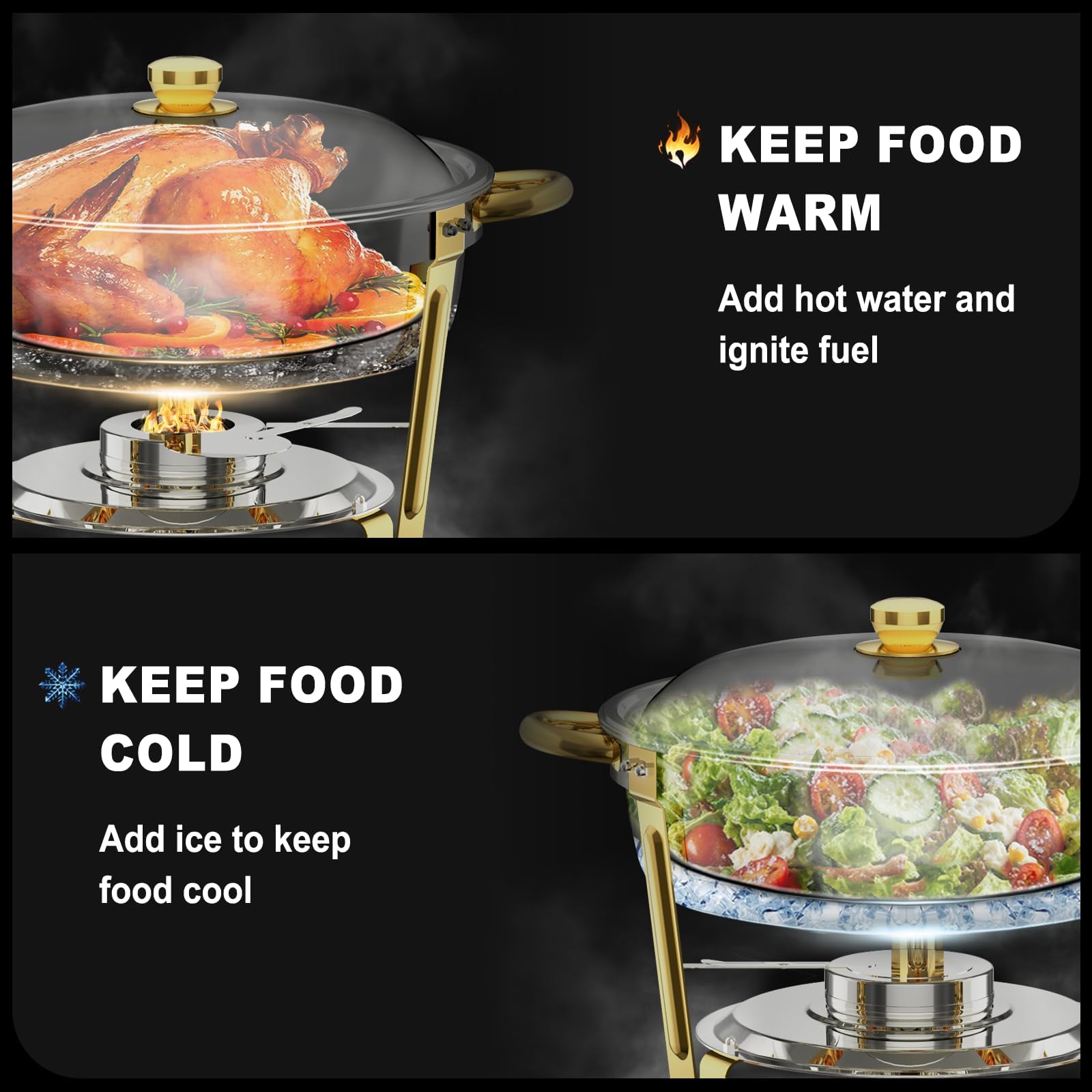NEWKITCHEN detailed view of sturdy triangular stand providing stable buffet support