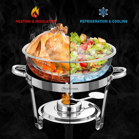 NEWKITCHEN lid and handle close-up highlighting secure grip and easy serving
