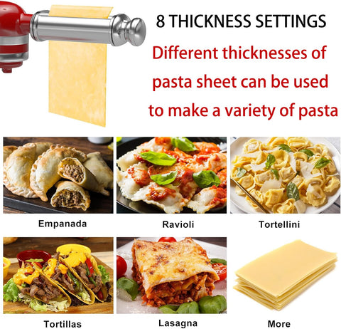 NEWSETS fettuccine cutter detail showing precise blades for consistent wide strands