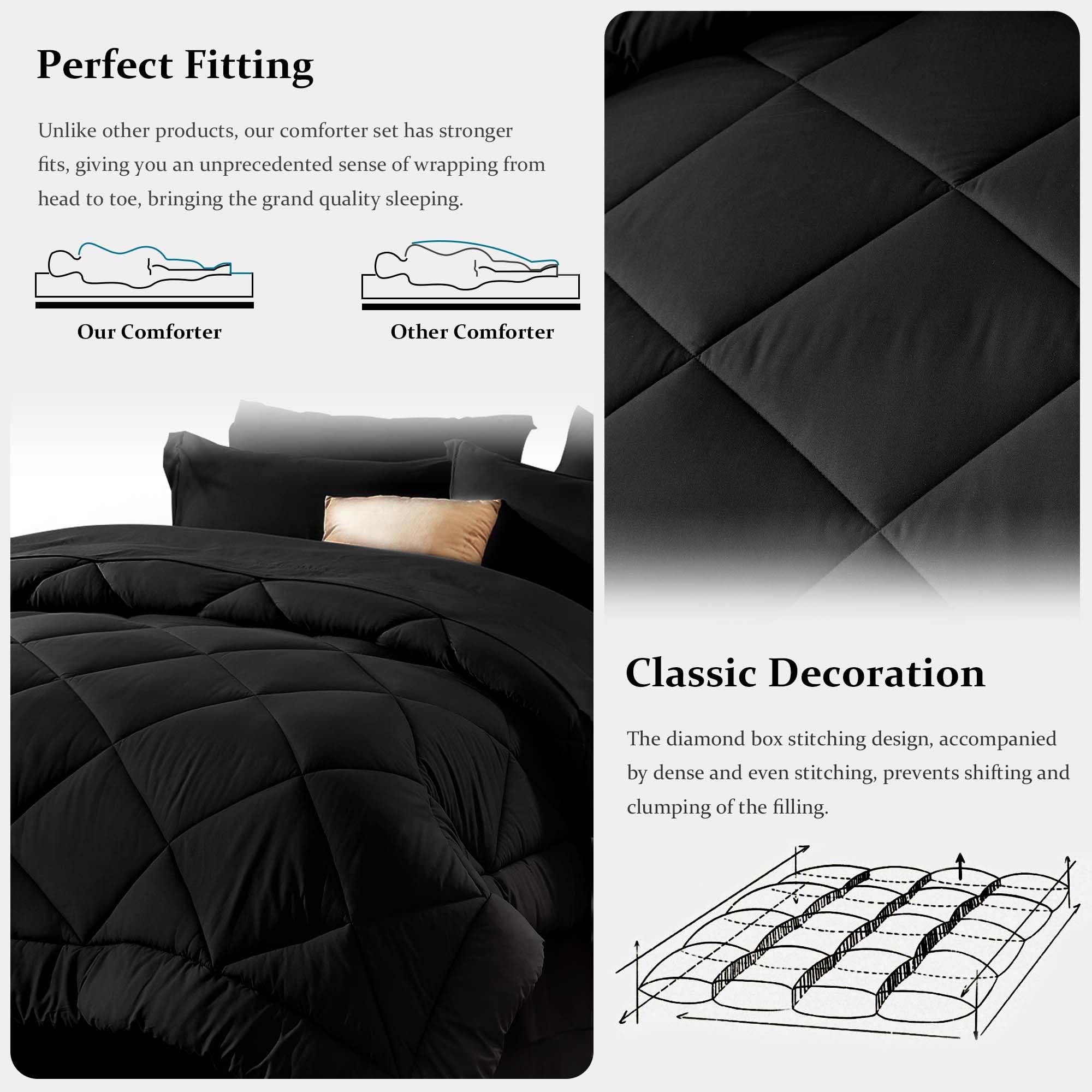 Newspin scale comparison with ruler showing king comforter generous dimensions