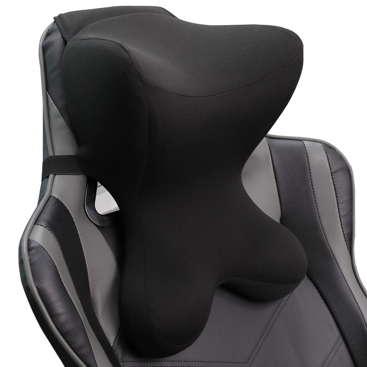 Newsty front view headrest pillow showing ergonomic shape and support