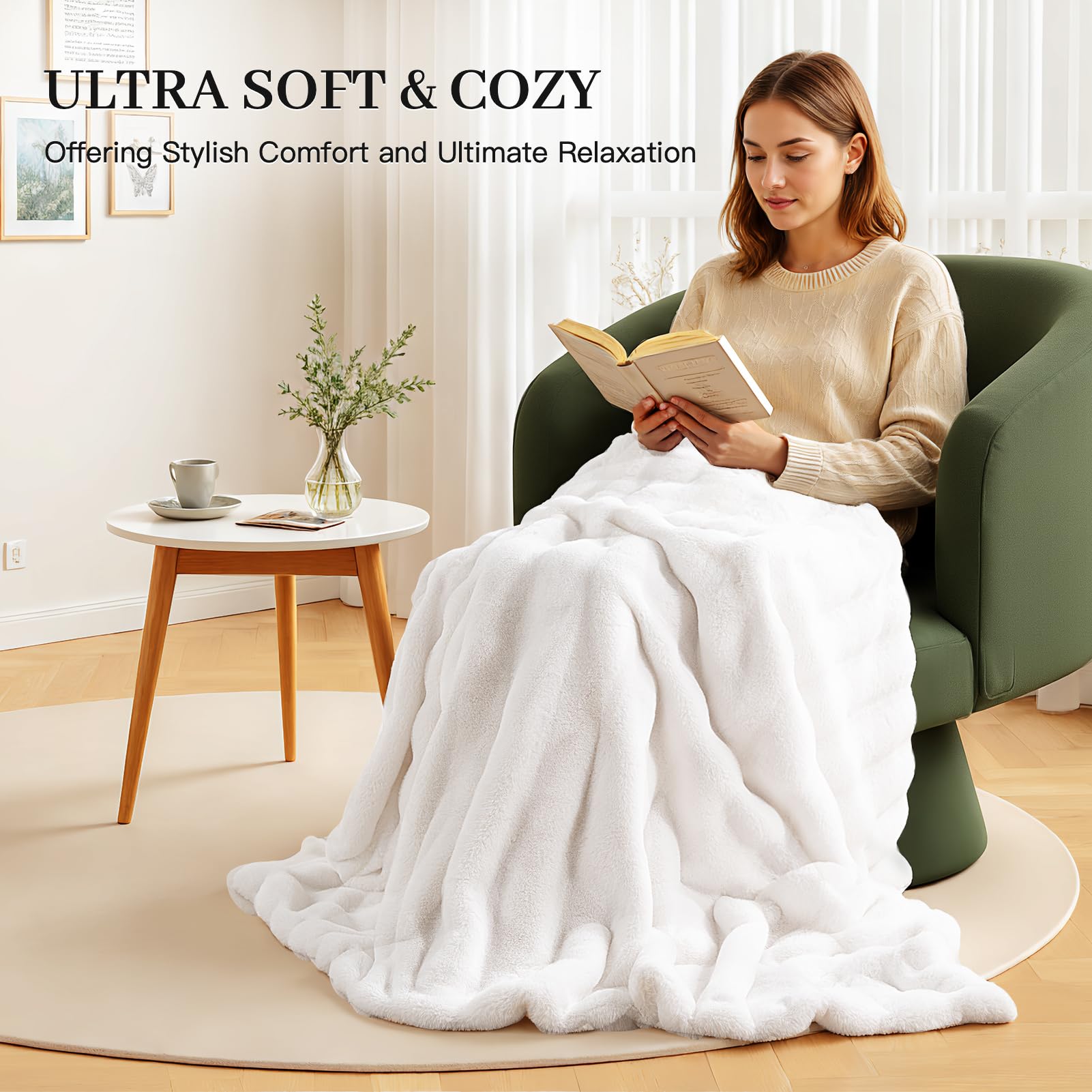 NEXHOME PRO on chair showing 50x60 scale and personal-use benefit