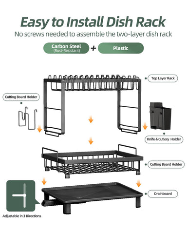 Nfnoyp cutting board slot and bowl rack holding boards and bowls for tidy storage