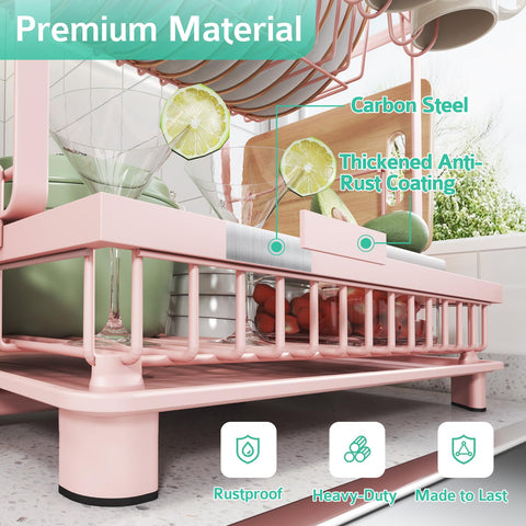 Nfnoyp drainboard with rotatable spout directing water to sink to protect counters