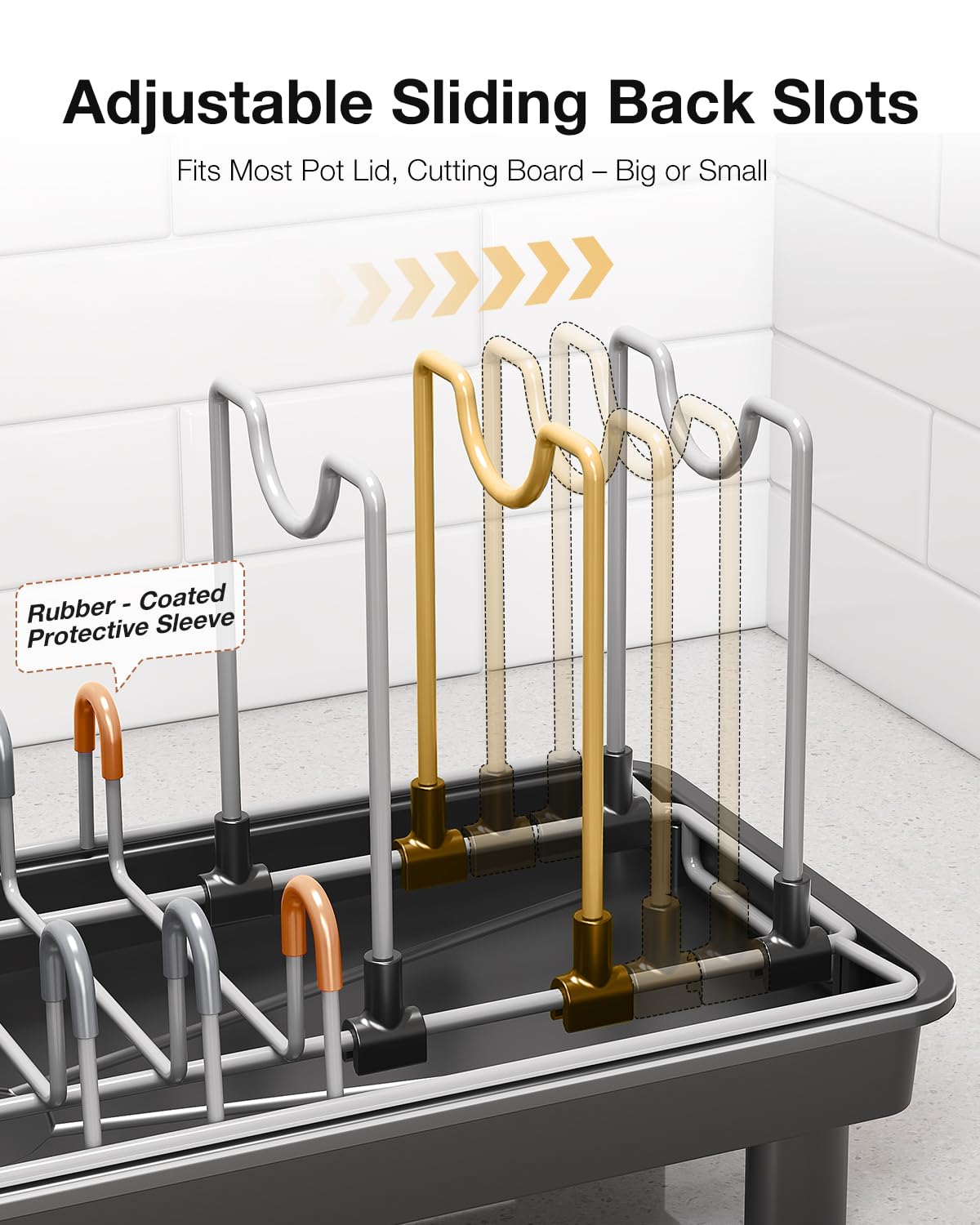 Nfnoyp dish rack in use beside sink keeping counters dry benefit