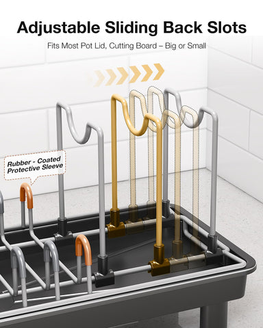 Nfnoyp dish rack in use beside sink keeping counters dry benefit