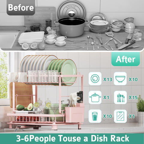 Nfnoyp on kitchen counter in use demonstrating space-saving neatness benefit