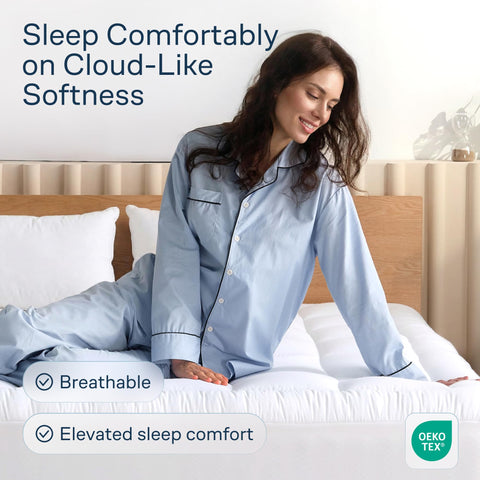 Niagara Sleep Solution close-up of cotton weave, breathable soft surface benefit