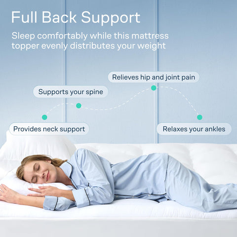 Niagara Sleep Solution topper in bedroom, adds cushion and cooling comfort