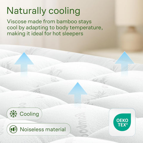 Niagara Sleep Solution topper fitted on a deep mattress demonstrating secure fit